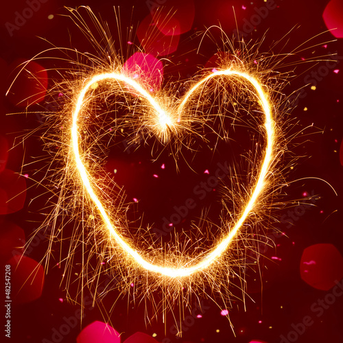 Square Valentine card