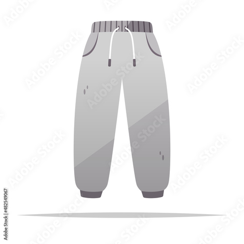 Cartoon sweatpants vector isolated illustration