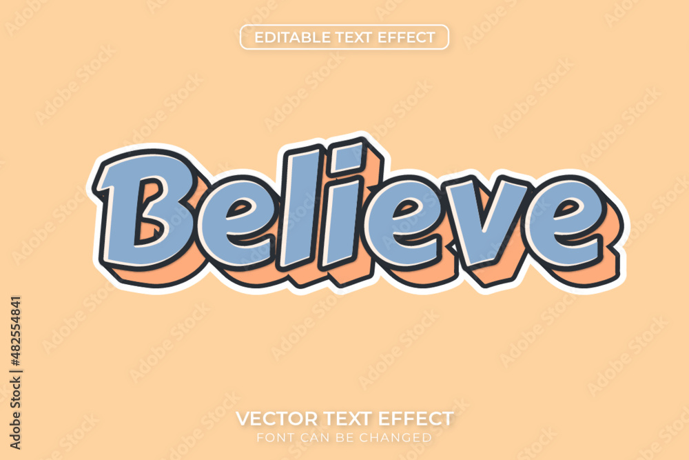 Believe Text Effect