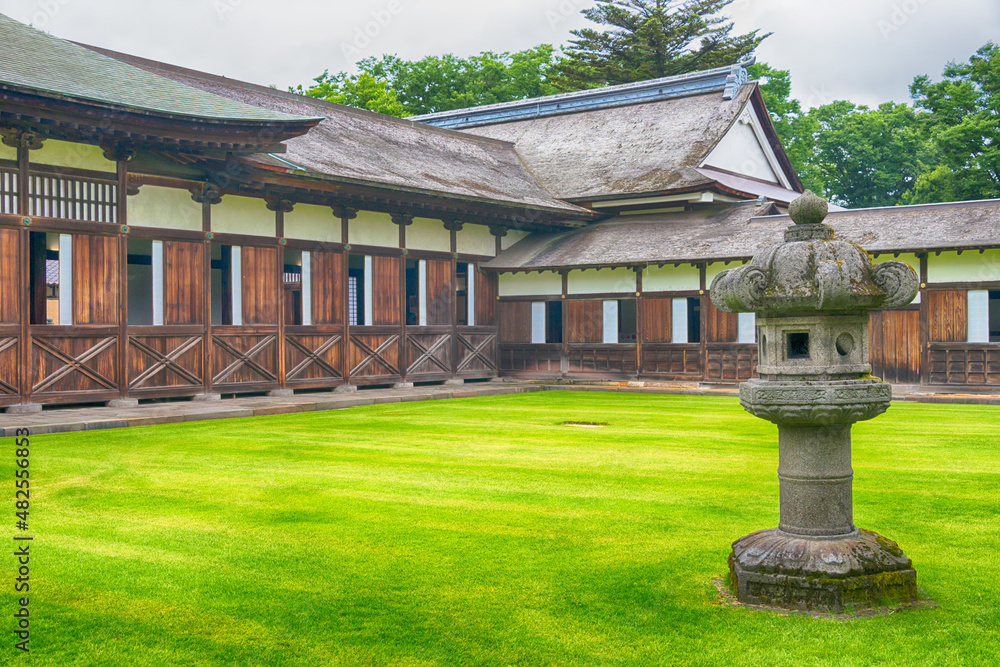 Takaoka, Japan 01 Aug, 2017- Zuiryuji Temple in Takaoka, Toyama, Japan. Zuiryuji Temple is National Treasures of Japan. Takaoka, Japan 01 Aug, 2017- Zuiryuji Temple in Takaoka, Toyama, Japan. Zuiryuji Temple is National Treasures of Japan.