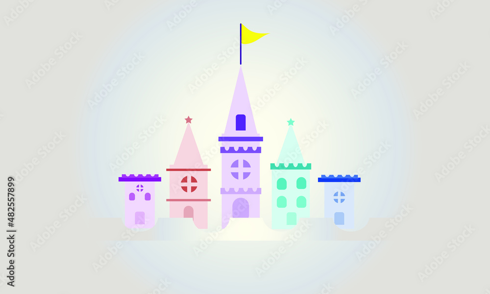 Castles, fairytale towers of historical dynasties