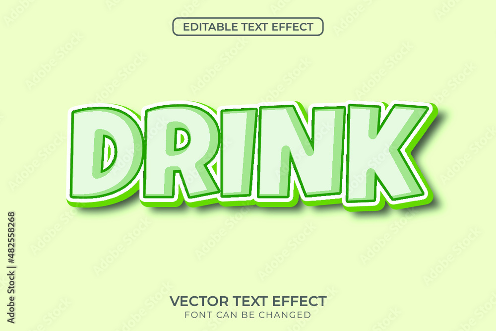 Drink Text Effect
