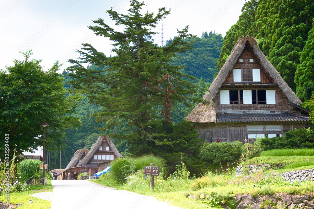 Nanto Japan Jul 31 2017 Gassho Zukuri Houses At Ainokura Village