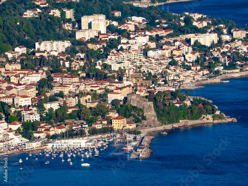 Fascinating views of the Mediterranean in Montenegro. Coastal towns.