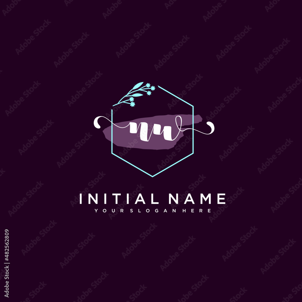 NW Beautiful handwriting logo or wedding monograms collection NW Beautiful handwriting logo or wedding monograms collection
