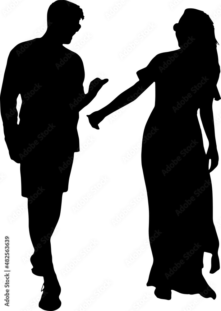 Couple On Honeymoon Silhouettes Couple On Honeymoon SVG EPS PNG