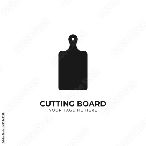 cutting board icon vector illustration logo template