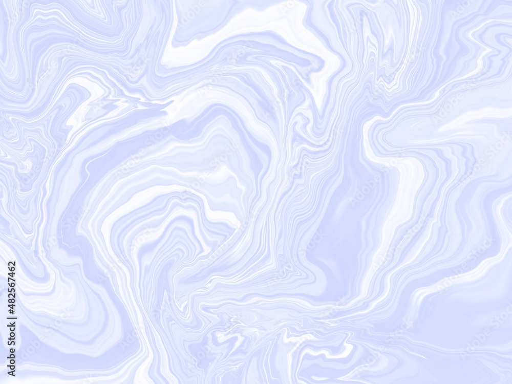 Abstract cold texture. Winter background with waves and spots in white and blue.