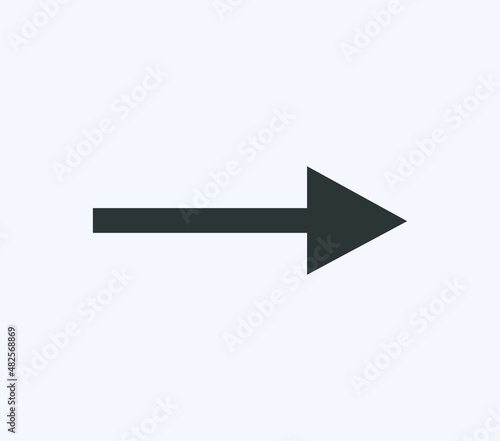 arrow symbol for website or web template. arrow icon vector on white background
