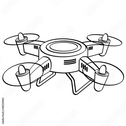 drone quadrocopter illustration