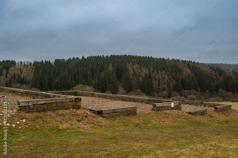Remains of an old Roman settlement near Nettersheim