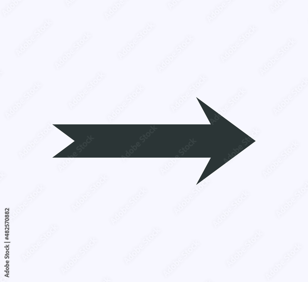 arrow icon vector on white background. arrow icon vector