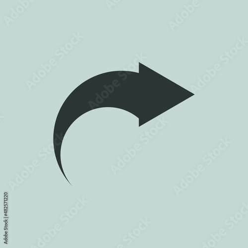 arrow icon vector on white background. arrow icon vector