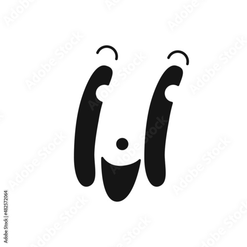 old cartoon mascot character elements. different clipart, faces, limbs. character creator for vintage retro logos and branding. isolated vector illustrations