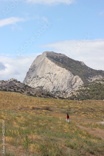 Hiking in the mountains