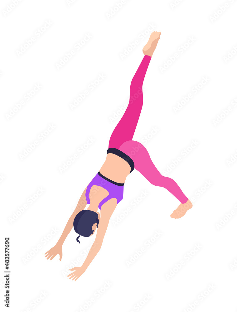 Yoga Isometric Icon Yoga Isometric Icon