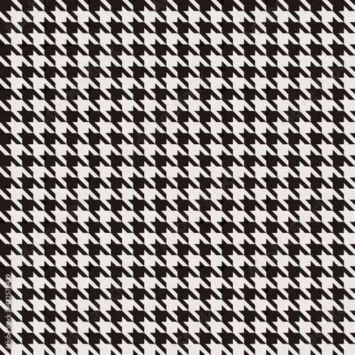 Houndstooth Check Digital Papers, Seamless Patterns, Geometric Design Illustration, 12 inches