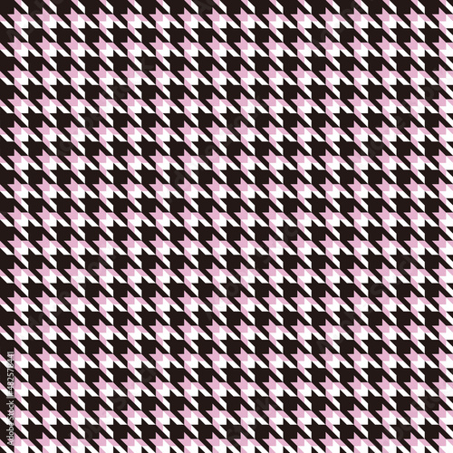 Houndstooth Check Digital Papers, Seamless Patterns, Geometric Design Illustration, 12 inches