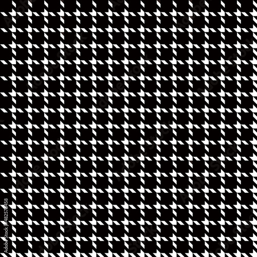 Houndstooth Check Digital Papers, Seamless Patterns, Geometric Design Illustration, 12 inches