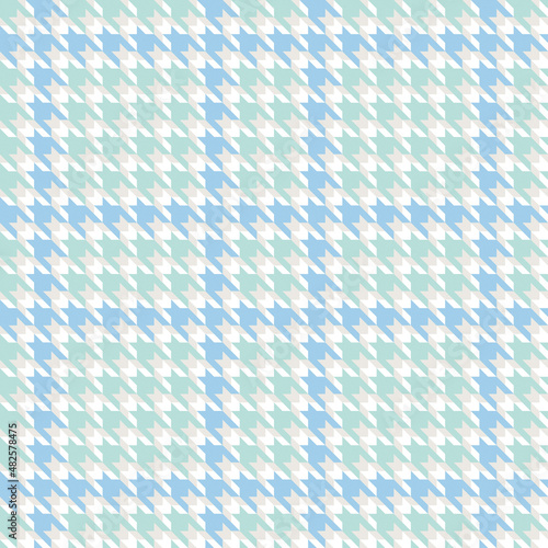 Houndstooth Check Digital Papers, Seamless Patterns, Geometric Design Illustration, 12 inches