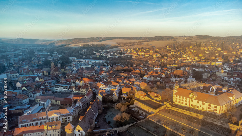 Ein kalter Wintertag in der schönen Fachwerkstadt Schmalkalden mit all ihren Facetten - Thüringen