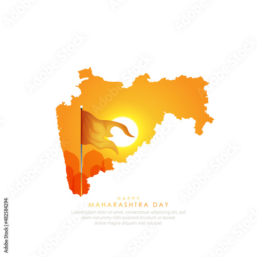 Maharashtra day - vector illustration of Maharashtra day