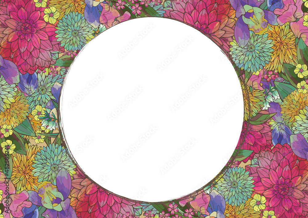 レトロな和風の花柄 豪華 綺麗 和柄 背景素材 手書き イラスト 正月 年賀状素材 結婚 植物柄 Stock Illustration Adobe Stock レトロな和風の花柄 豪華 綺麗 和柄 背景素材 手書き イラスト 正月 年賀状素材 結婚 植物柄 Stock Illustration Adobe Stock