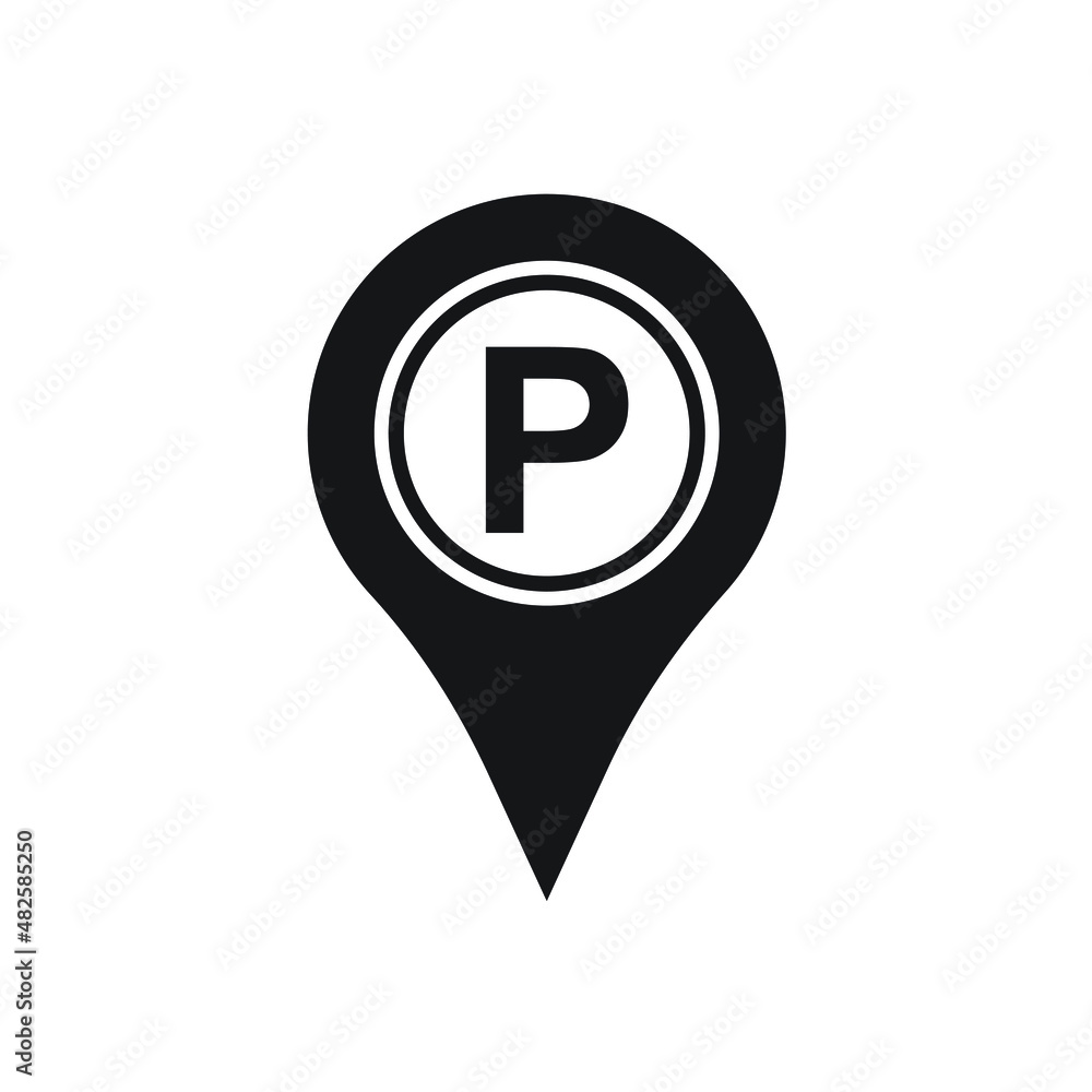 Parking location icon design vector illustration Parking location icon design vector illustration