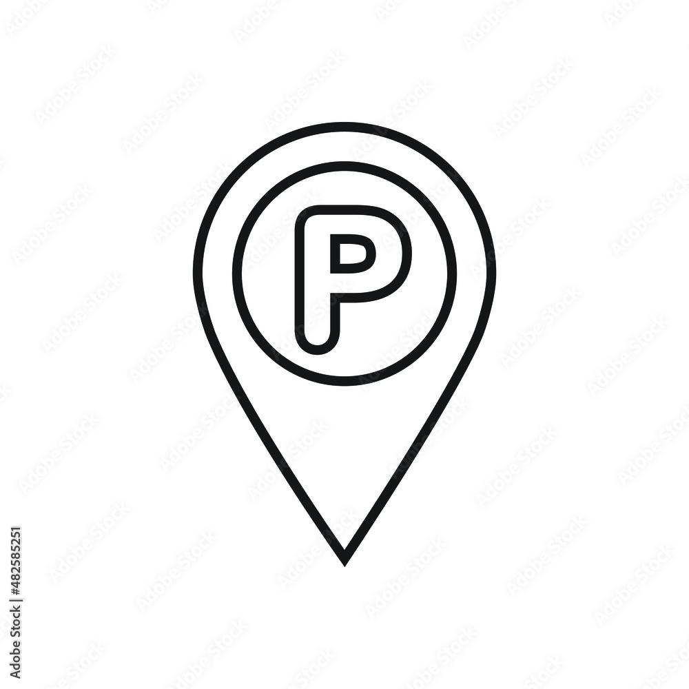 Parking location icon design vector illustration Parking location icon design vector illustration