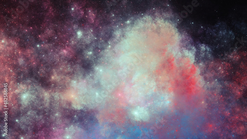 Obraz na płótnie Marshmallow Mountain Nebula w salonie
