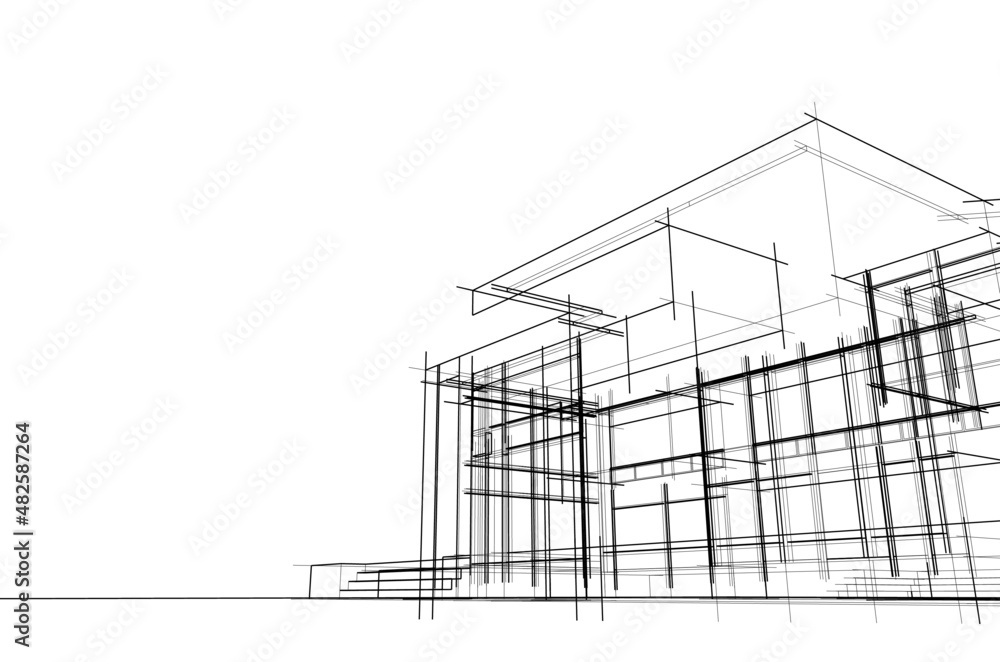 3d model of a house 3d model of a house