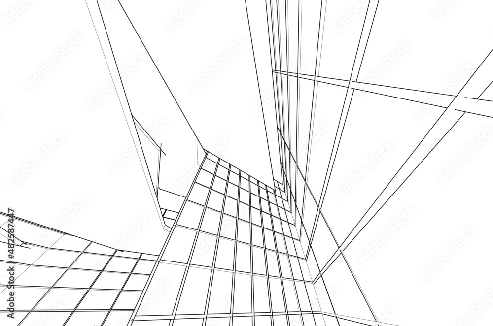 Fototapeta premium abstract architectural background