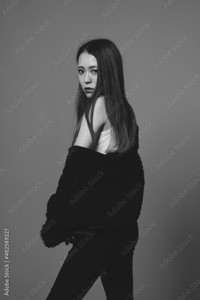 Fototapeta premium クールな女性ポートレート