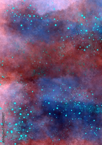 Fototapeta Naklejka Na Ścianę i Meble -  abstract background with stars 
sky
space
digital painting