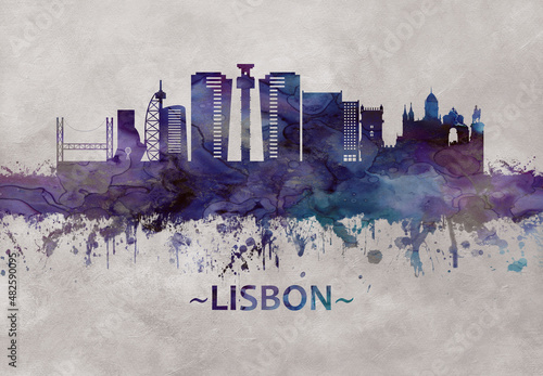Lisbon Portugal skyline