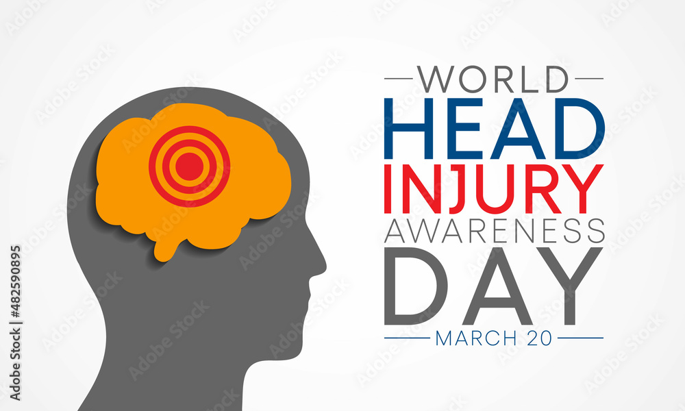 World Head Injury awareness day is observed every year on March 20, to educate the general public about traumatic head injuries (TBI). Vector illustration