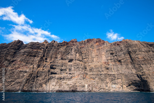 Maestose scogliere gigante Los Gigantes vulcanico,Tenerife mountains 