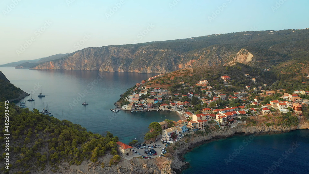 Kefalonia is an island in the Ionian Sea to the west of mainland Greece