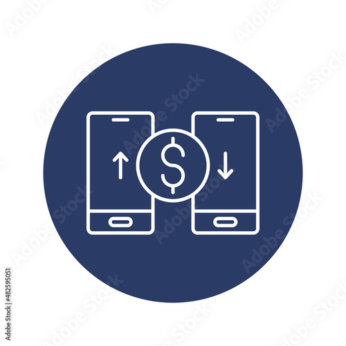 Money exchange convert icon