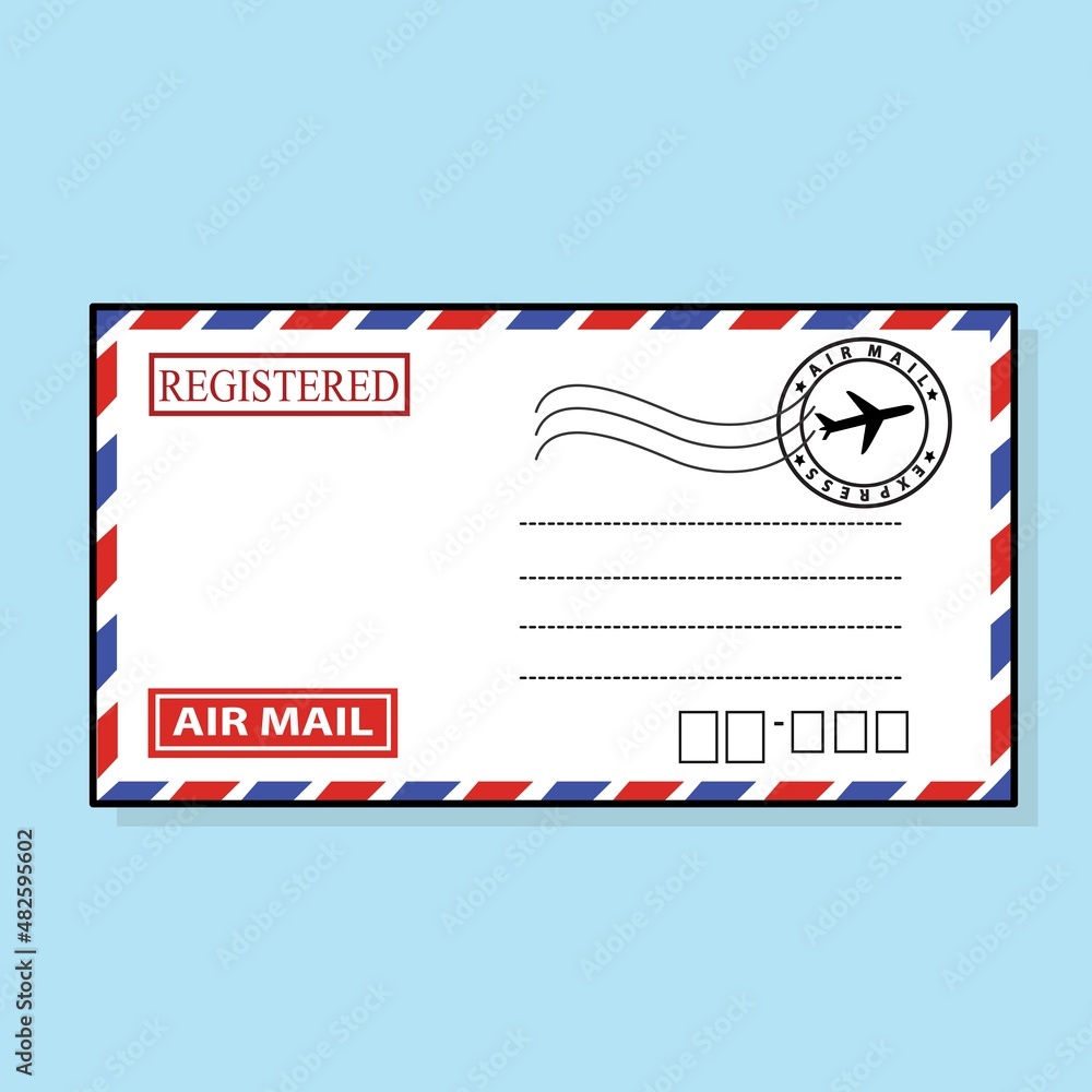 air mail vector logo icon cartoon