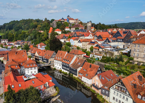 Luftbild der Stadt Kronach in Oberfranken