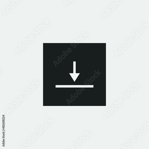 download icon vector on white background 