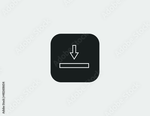 download icon vector on white background 