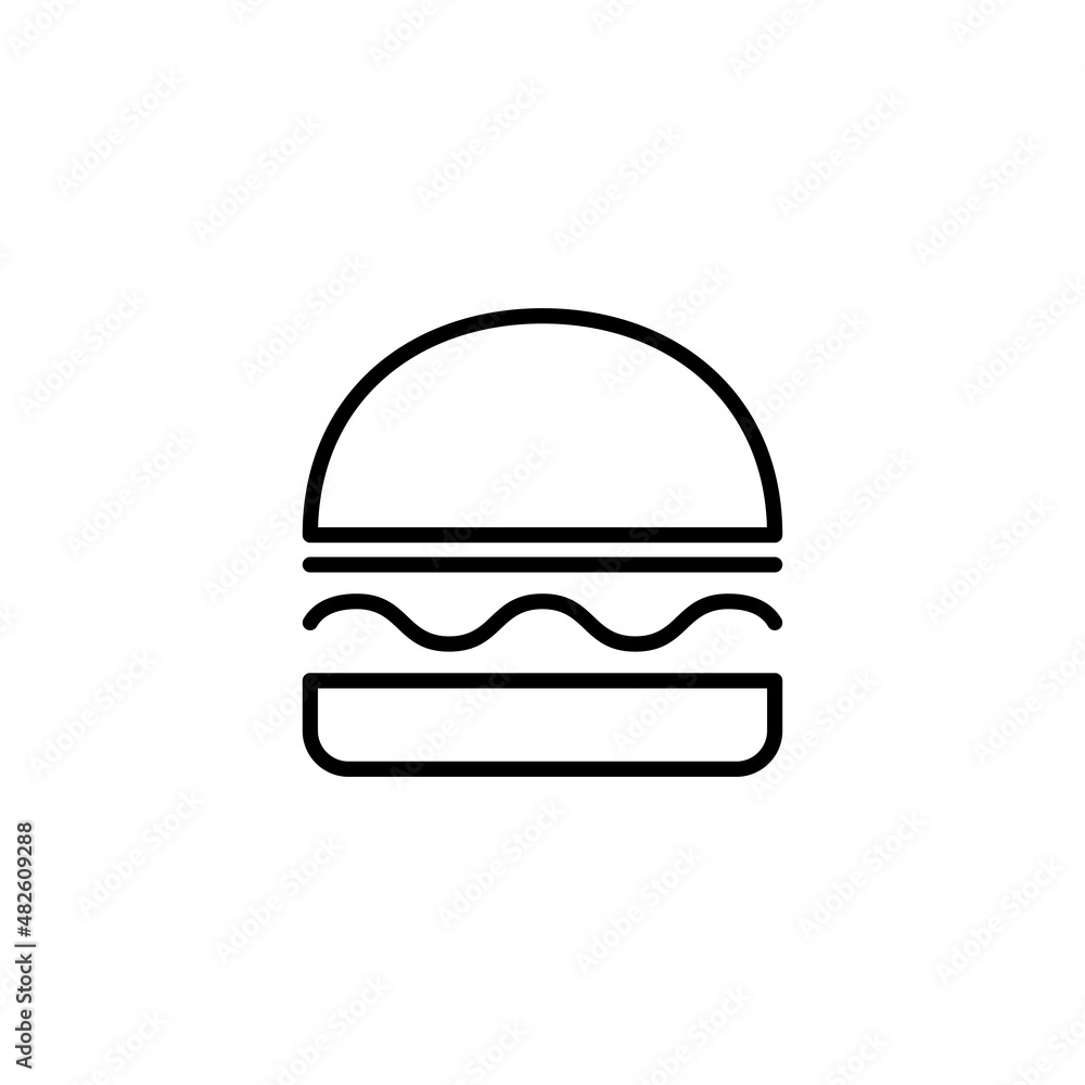Burger icon. burger sign and symbol. hamburger Burger icon. burger sign and symbol. hamburger