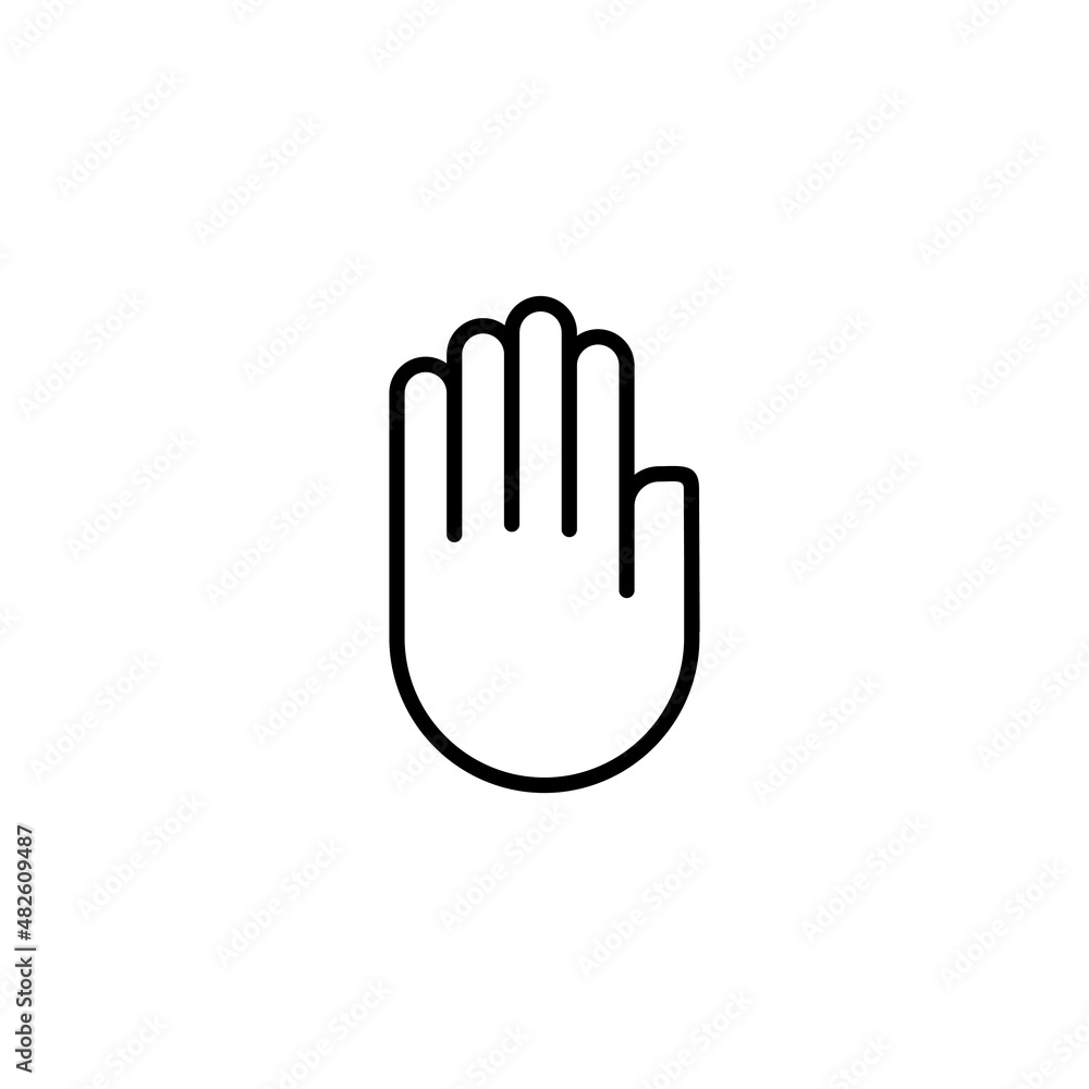 Hand icon. hand sign and symbol. hand gesture Hand icon. hand sign and symbol. hand gesture