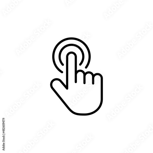 Hand cursor icon. cursor sign and symbol. hand cursor icon clik