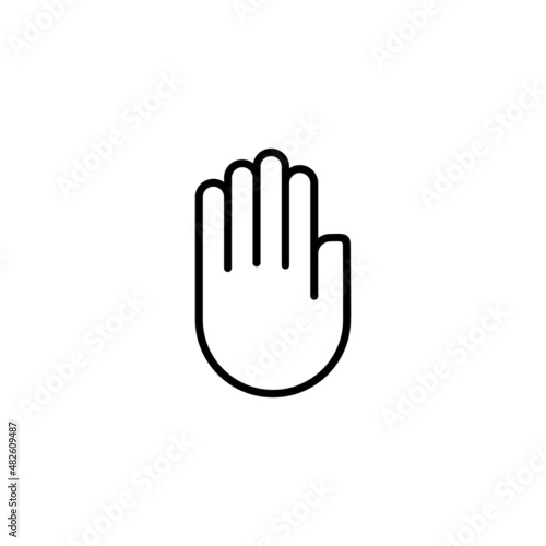 Hand icon. hand sign and symbol. hand gesture