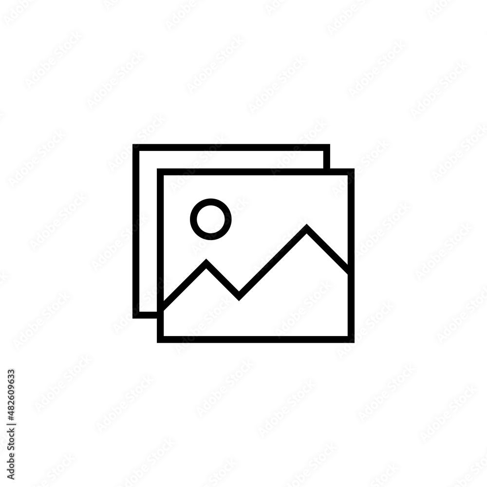 Picture icon. photo gallery sign and symbol. image icon Picture icon. photo gallery sign and symbol. image icon