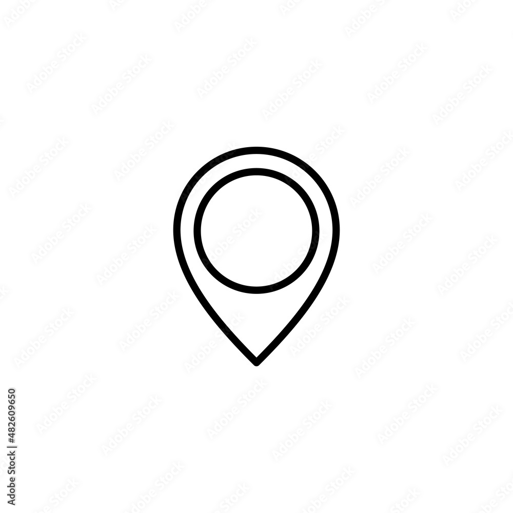 Pin icon. Location sign and symbol. destination icon. map pin Pin icon. Location sign and symbol. destination icon. map pin
