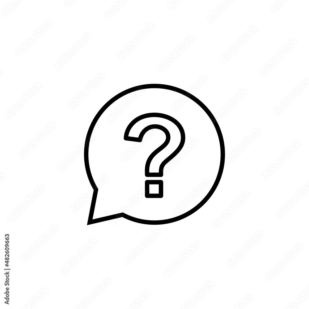 Question icon. question mark sign and symbol Question icon. question mark sign and symbol